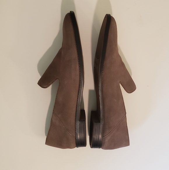 Franco Sarto Leather Suede Haylee Loafers Size 8 Light Brown Light Mocha - Picture 7 of 14